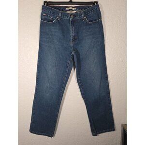 Tommy Hilfiger Jeans Womens 6 Cropped Boyfriend Wide Leg Vintage Logo Y2K